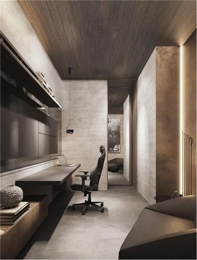 Pendul LED cu spot directionabil stil minimalist KEDROS negru