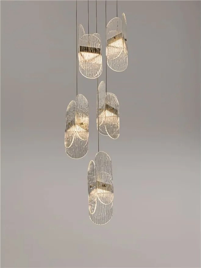 Lustra LED suspendata design decorativ LUCIEN 2700K