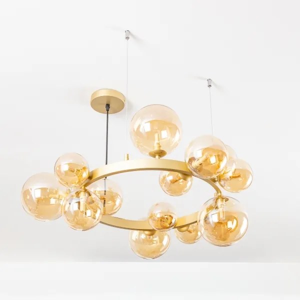 Lustră LED pe cablu Brilagi MILLA 15xG9/3W/230V auriu