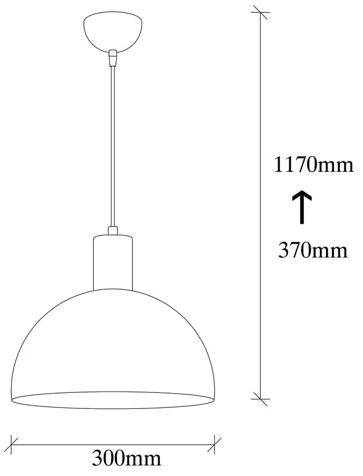 Lustră neagră/aurie cu abajur din metal ø 30 cm Sivani – Opviq lights