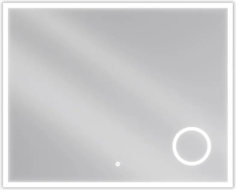 Mexen Kala oglindă de baie iluminată cu oglindă cosmetică 100 x 80 cm, LED 6000K, antivapori - 9820-100-080-611-00