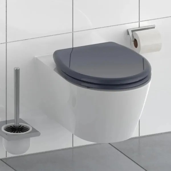 Schütte 82304-A - Capac WC Antracit cu sistem SoftClose, din duroplast