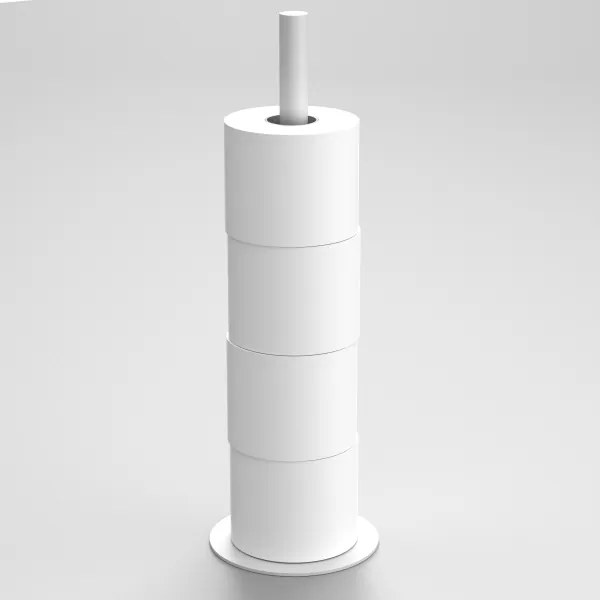 Suport de hârtie igienică 51 cm alb