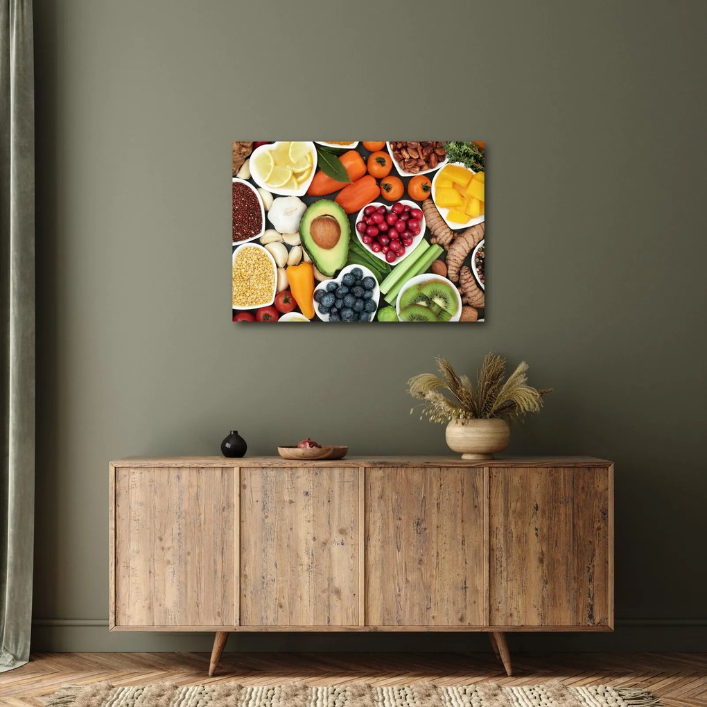 Tablou - Alimente sănătoase (70x50 cm)