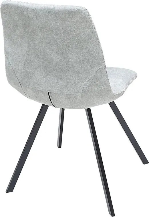 Set de 4 scaune industrial retro ideale bucatarii, birouri sau sali de conferinta, Amsterdam gri A-38364 VC