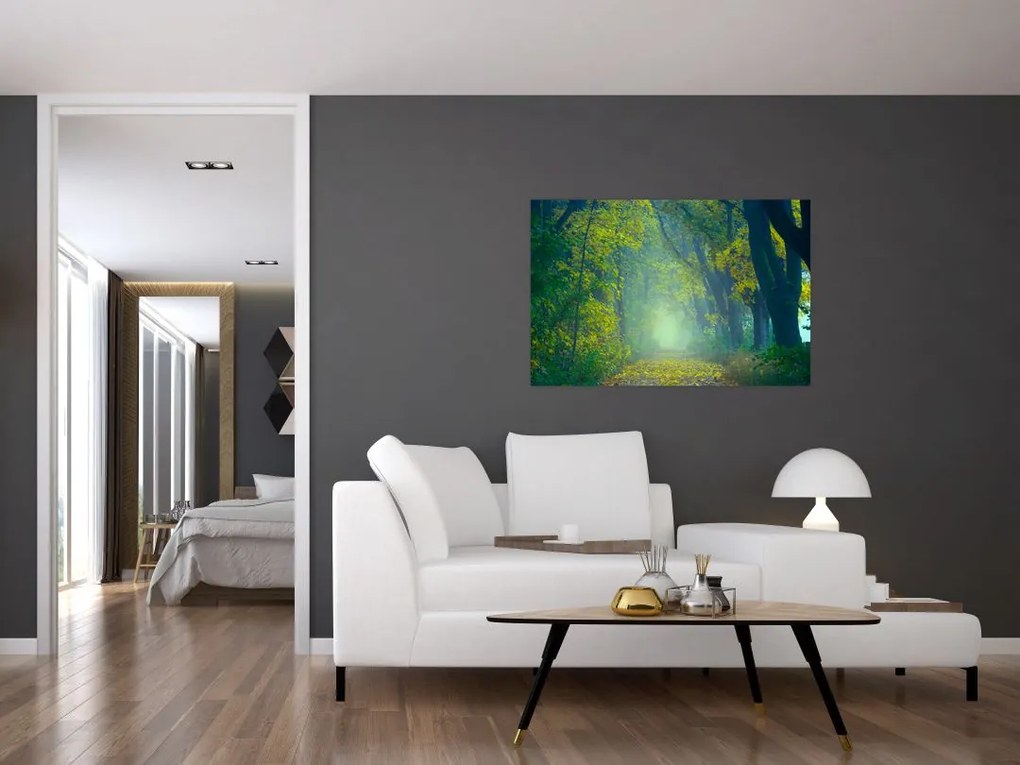 Tablou cu drum dea lungul cu copaci (90x60 cm)