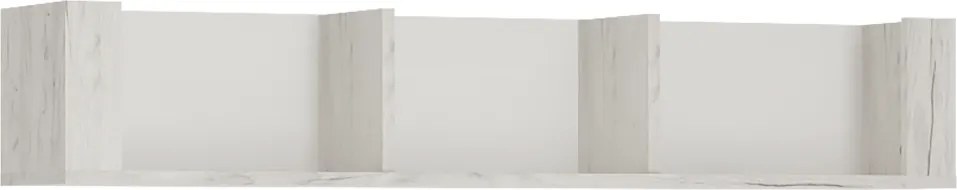 Raft ANGEL TIP 61, alb craft, PAL melaminat, 118x25x22 cm