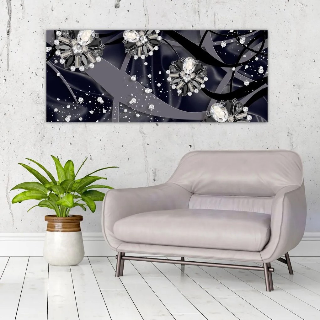 Tablou - Diamante în spațiu (120x50 cm)