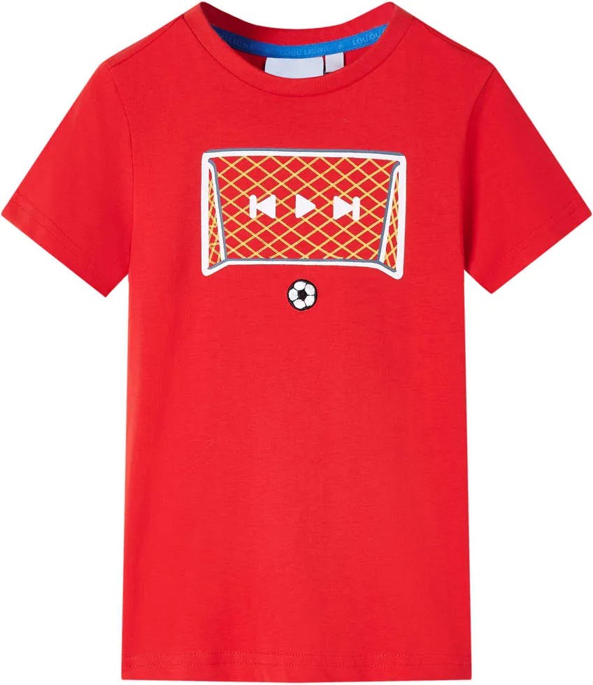 vidaXL Tricou pentru copii, roșu, 128