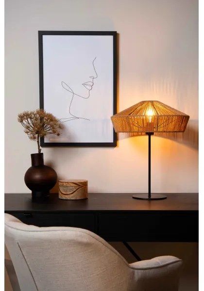 Lampă de masă Lucide 10513/40/72 YUNKAI 1xE27/60W/230V maro