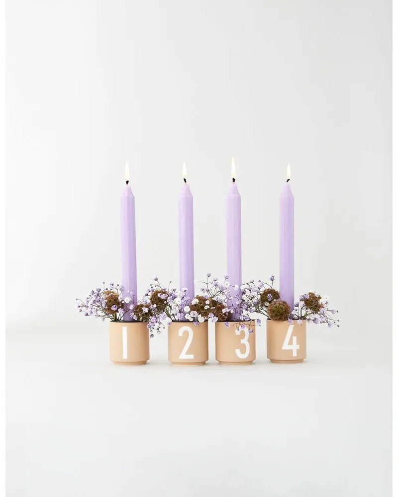 Set de 4 cești din imitație de porțelan Design Letters, 0,5 l