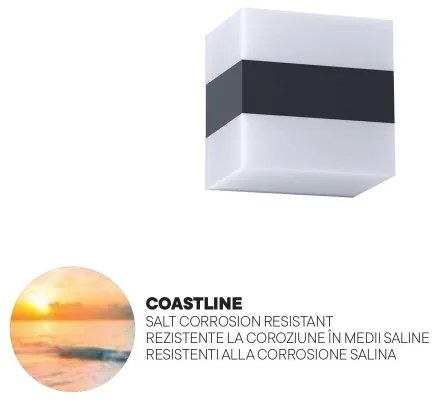 Aplică LED de exterior KODIAK LED/5W/230V IP65 albă/neagră Redo 90322