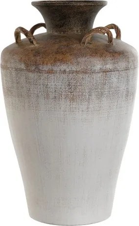 Vază decorativă, stil modern artistic, culoare bicolor, din metal, „Two-Colored”