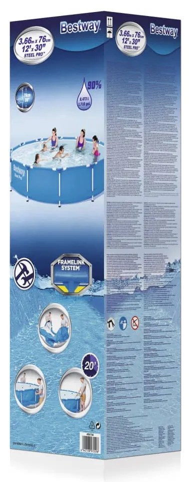 Bestway Cadru piscina Steel Pro, 366 x 76 cm
