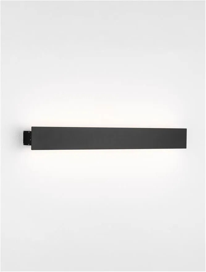 Aplica LED iluminat ambiental perete exterior IP65 PATH negru, 51cm