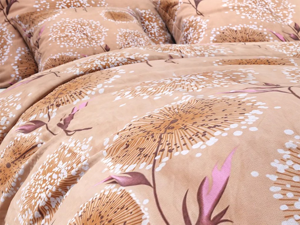 Lenjerie de pat din bumbac PAMPELINO bej Dimensiune lenjerie de pat: 70 x 90 cm | 140 x 220 cm