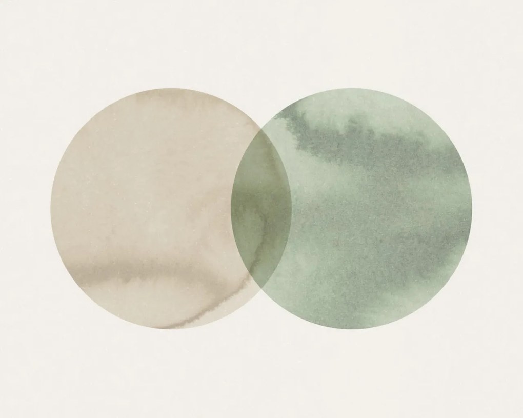 Fototapet, Eclipse, Beige Green, Rebel Walls