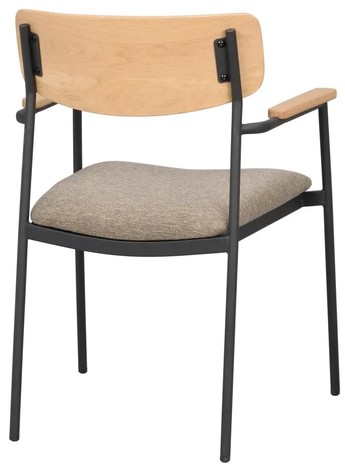 Scaune de dining bej/natural 2 buc. Maymont – Rowico