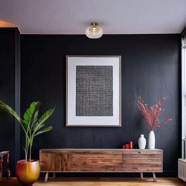 Plafonieră LED VASO LED/4W/230V d. 18 cm auriu/fumuriu