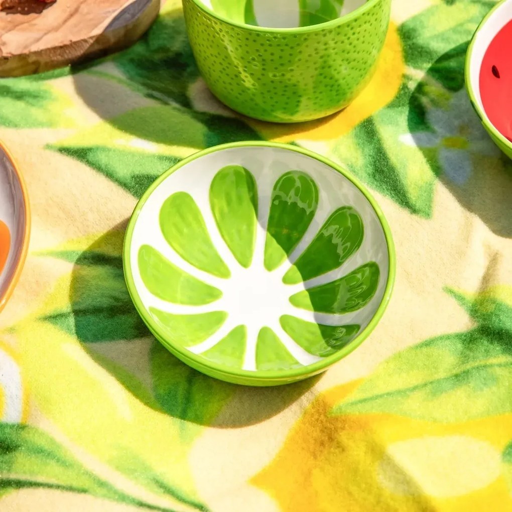 Altom Set de boluri din ceramică Tropicana lime12,5 cm, 2 buc.