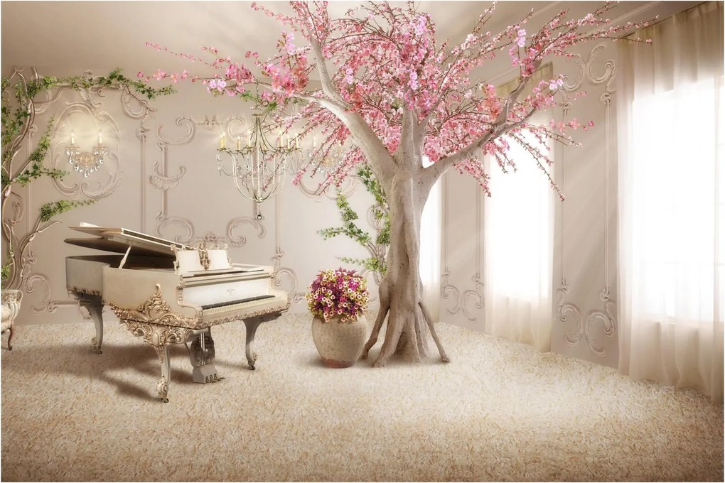 Tablou - Interior de vis cu pian (90x60 cm)