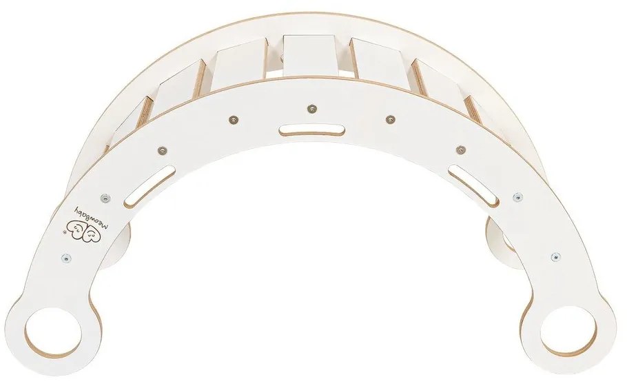 Leagăn alb-bej din lemn de pin 39x75x38 cm Montessori – Meowbaby