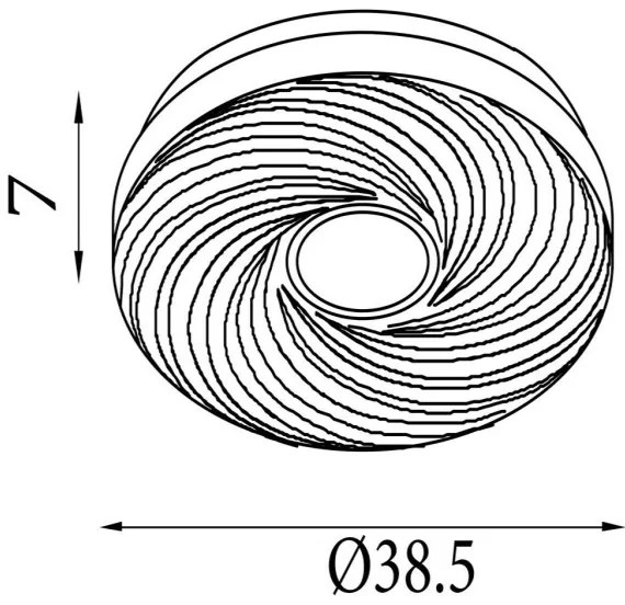 Searchlight 97010-39WH - Plafonieră LED AURA, 24W, 230V, 3000K, Ø 38,5 cm