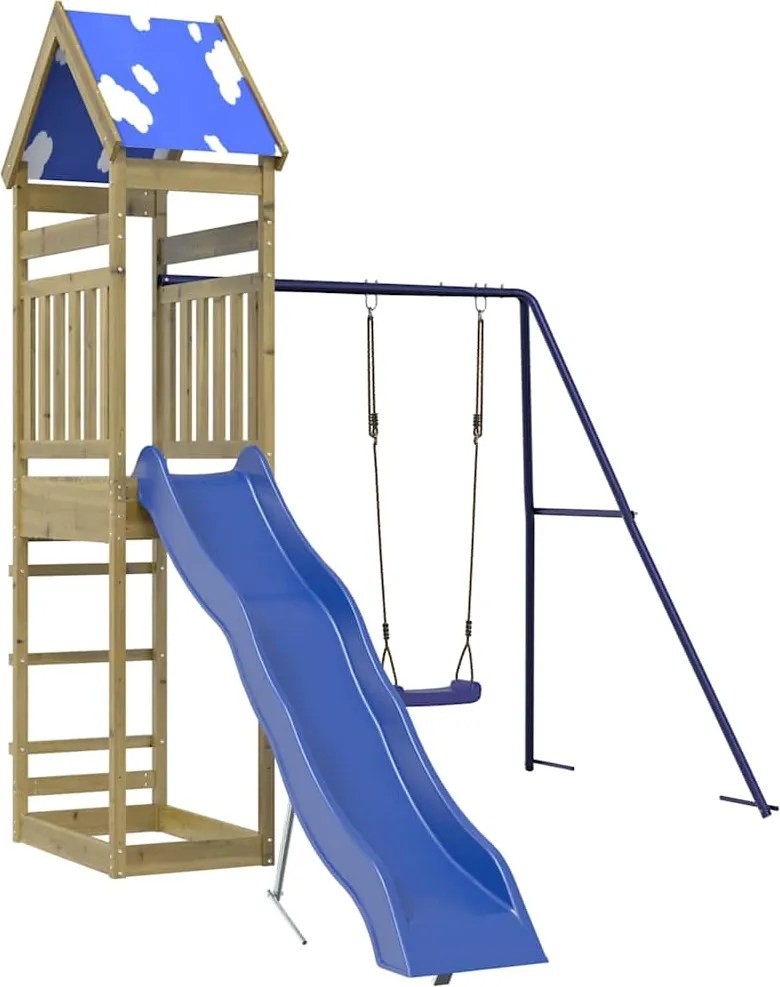 vidaXL Set de joacă pentru exterior, lemn de pin impregnat