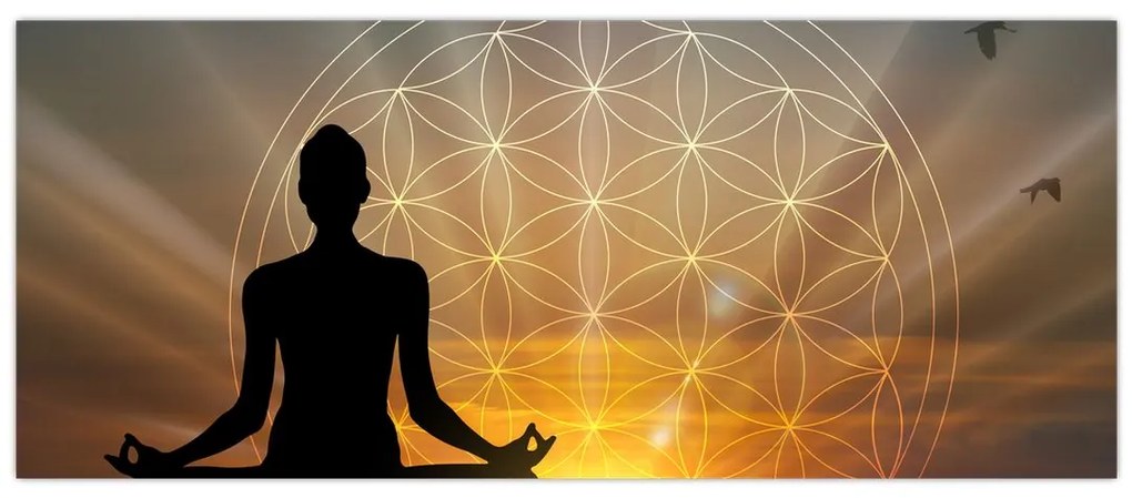 Tablou cu meditație (120x50 cm)