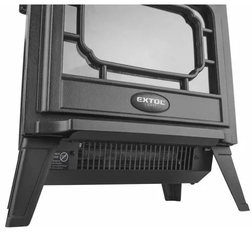 Șemineu LED electric cu încălzire LED/1800W/230V 40,6x35,5 cm Extol