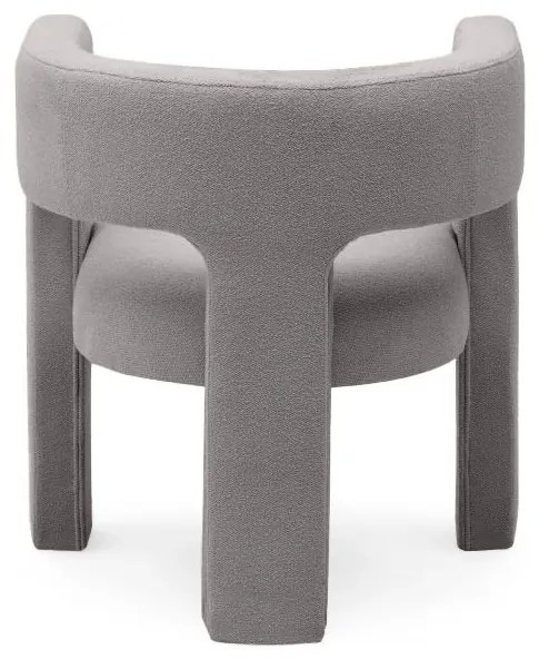 Fotoliu design alb cenusiu ALPAH LOOP