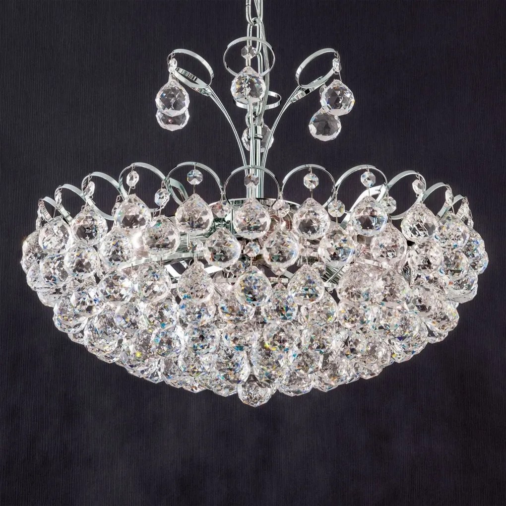 Lustra cristal Asfour, KRISTALL KLASSISCH crom 55cm