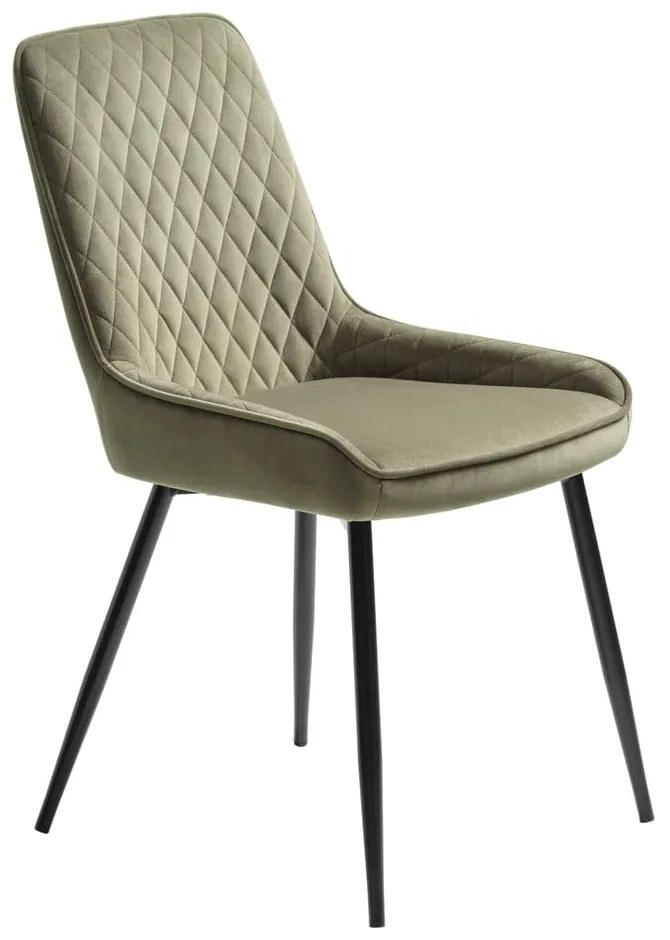 Scaun de dining verde din catifea Milton – Unique Furniture