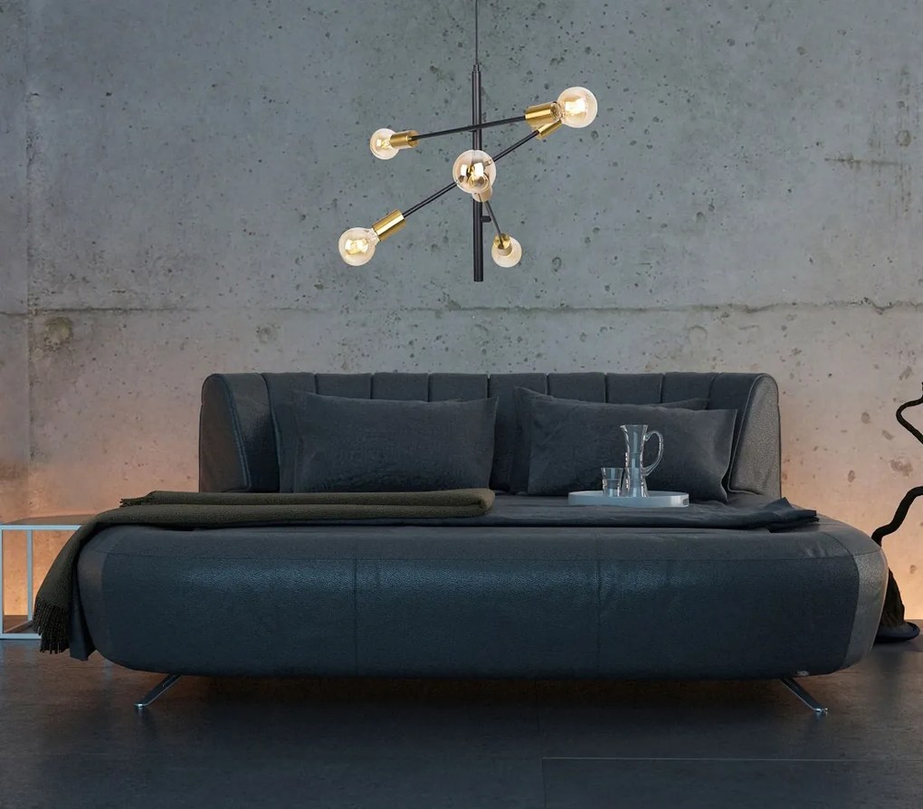 Lustra design minimalist cu 6 surse de lumina TODI VI P0397 MX