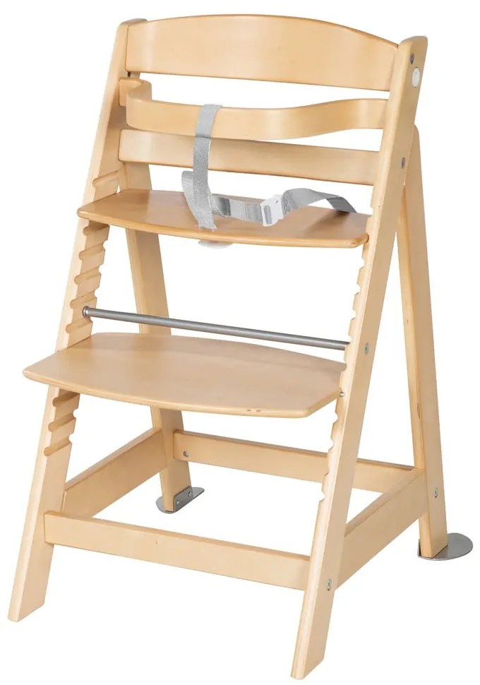 Scaun de masă pentru bebe gri deschis/în culoare naturală Style Born Up 2in1 – Roba