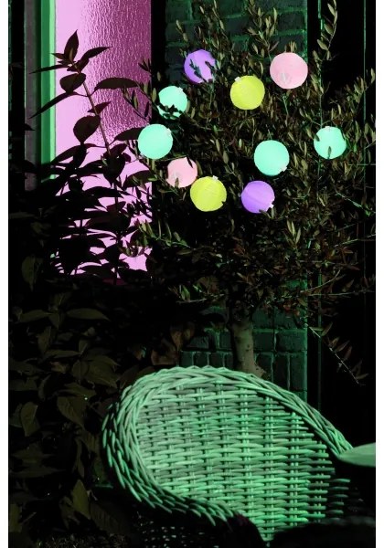 Grundig 14106 - Șir LED solar 2,4m 10xLED/1,2V 600 mAh