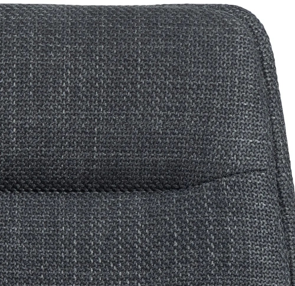 MAZZONI EXPORT IDA Antracit (material Basel 19) - SCAUN TAPIȚAT MODERN PENTRU SALON/SUFRAGERIE LOFT