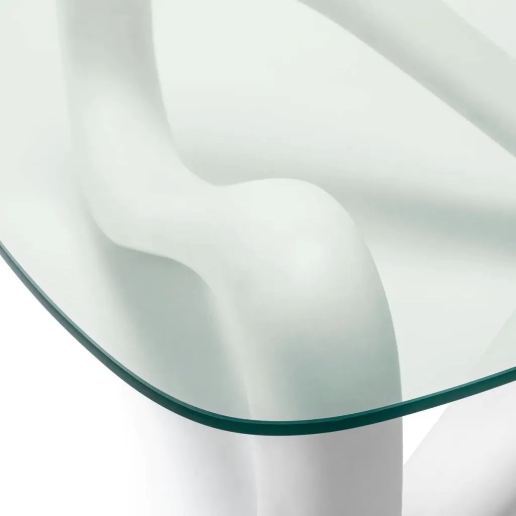 Masuta de cafea design LUX Aventura alb