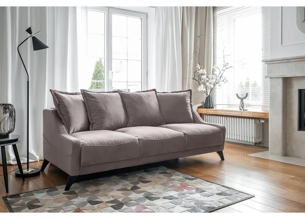 Canapea din catifea Miuform Royal Rose, bej