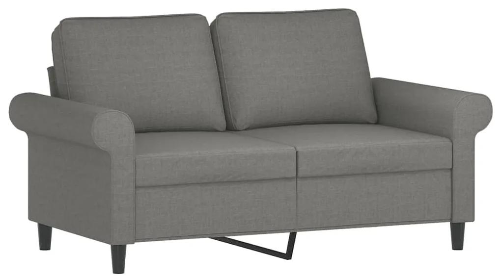 Canapea cu 2 locuri, gri inchis, 120 cm, material textil Morke gra, 152 x 77 x 80 cm