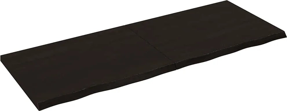 vidaXL Raft de perete maro închis lemn masiv stejar tratat