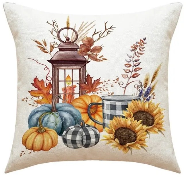 Fata de perna AUTUMN VIBES 45x45 cm, cremowy
