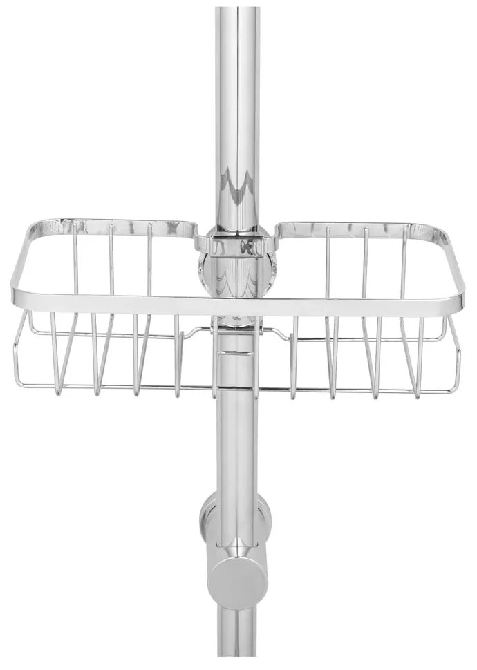 Raft pentru baie argintiu autoadeziv din oțel inoxidabil Floresta – Wenko