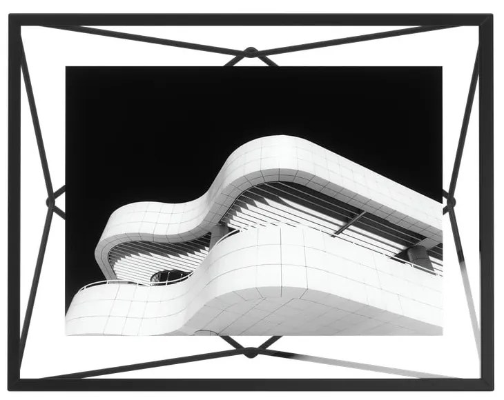 Ramă foto neagră de masă /de perete din metal 23x18 cm Prisma – Umbra