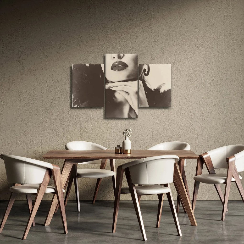 Tablou - Vintage, poza unei femei (90x60 cm)