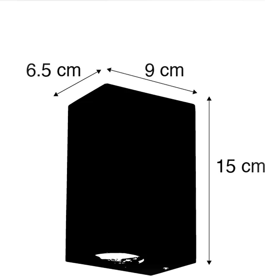 Lampă de perete inteligentă maro ruginiu IP44 incl. 2 GU10 Wifi - Baleno
