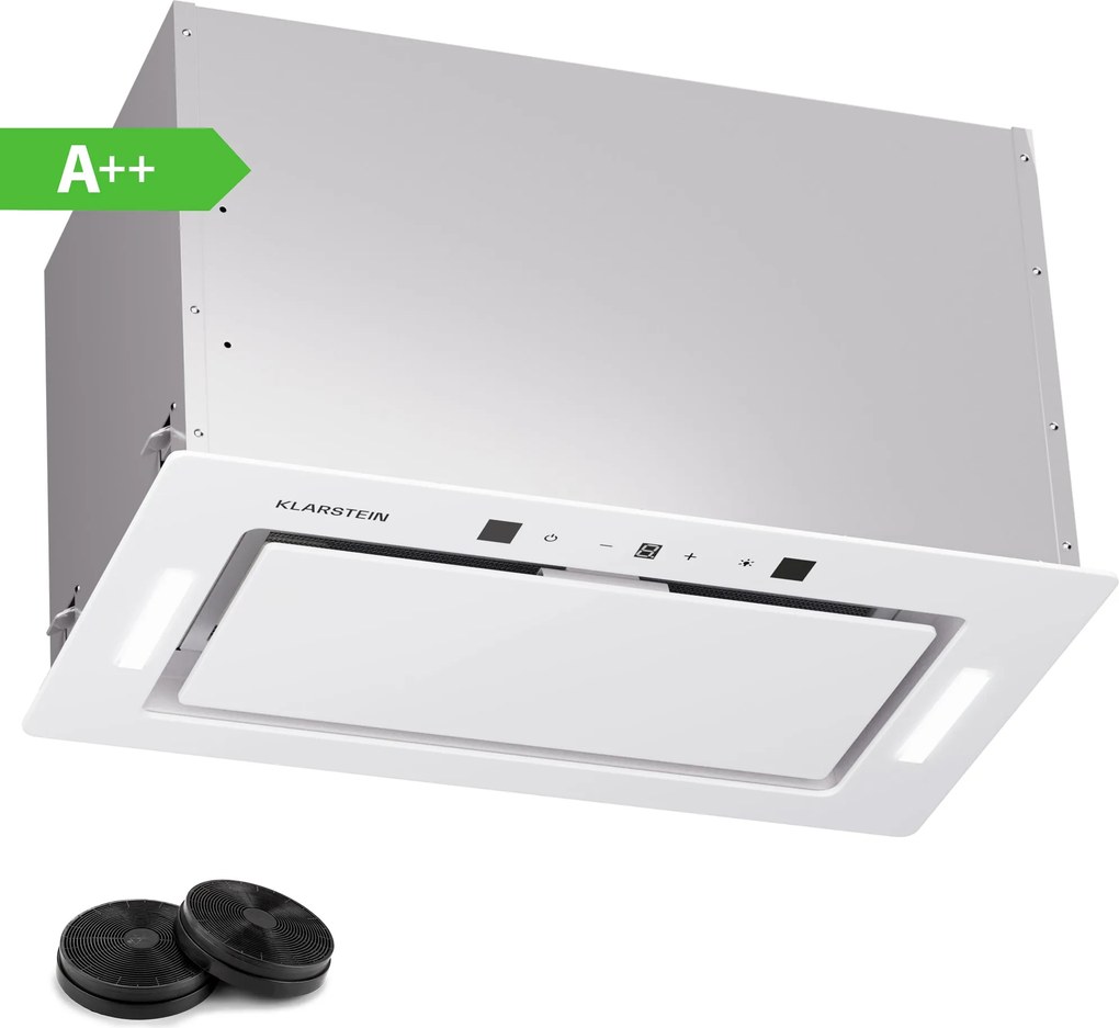 Klarstein Hektor Eco, hotă, 52 cm, 466 m³/h, control tactil, sticlă