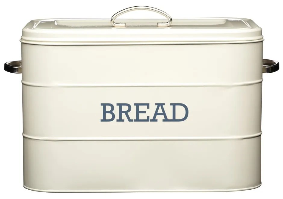 Cutie metalică pentru pâine Kitchen Craft Nostalgia, crem