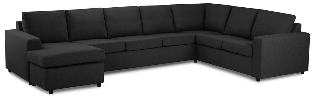 Colțar Scandinavian Choice C110Antracit, 344x225x80cm, Picioare: Lemn