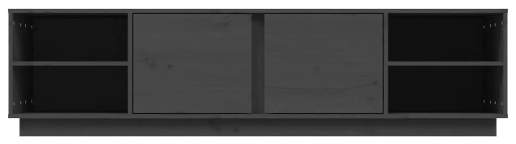 Comoda TV, gri, 156x40x40 cm, lemn masiv de pin 1, Gri